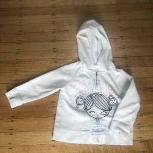 GAP Kids zip-up hoodie, size 2T